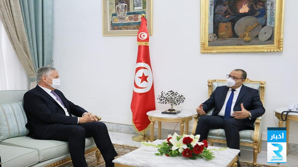 لقاء رئيس الحكومة وسفير فرنسا بتونس